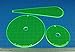 LITKO Template Set Compatible with Warhammer 40000 Shadow War Armageddon 3Piece Acrylic Blast Flamer Template Kit Fluorescent Green - Image 4