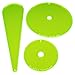 LITKO Template Set Compatible with Warhammer 40000 Shadow War Armageddon 3Piece Acrylic Blast Flamer Template Kit Fluorescent Green - Image 2