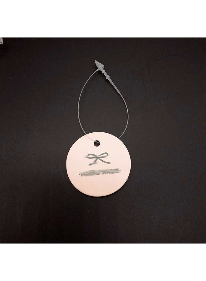 مشبك بلاستيكي شفاف لتعليق الملصقات، مثبت ملصقات بلاستيكي، حلقة أمان للتثبيت، مناسب لدبابيس علامات الأسعار لملابس متاجر التجزئة (حوالي 1000 قطعة) - Image 2