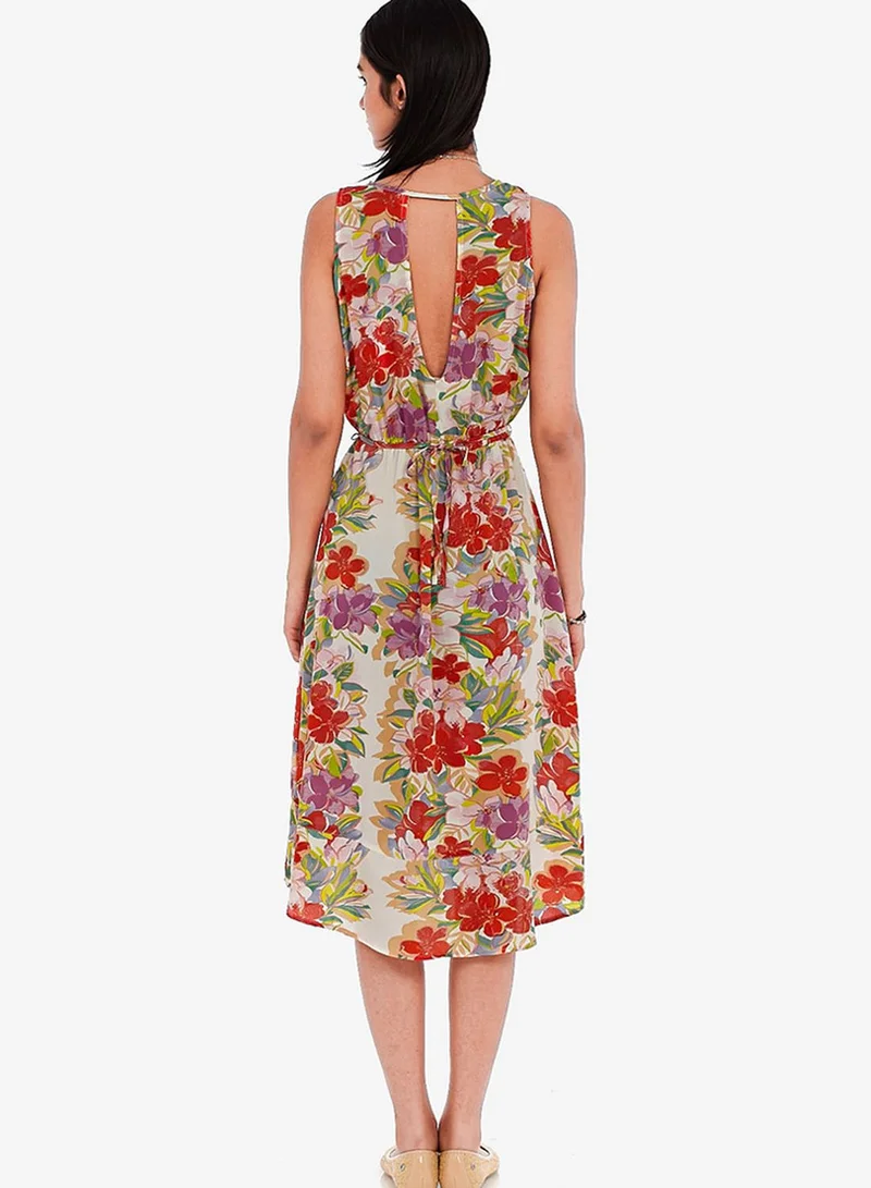 ELLA Graphic Midi Dress
