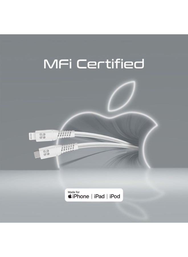 Promat Promate PowerLine-Ci120 20W Power Delivery USB-C To Apple® Lightning Connector Cable  - Image 3