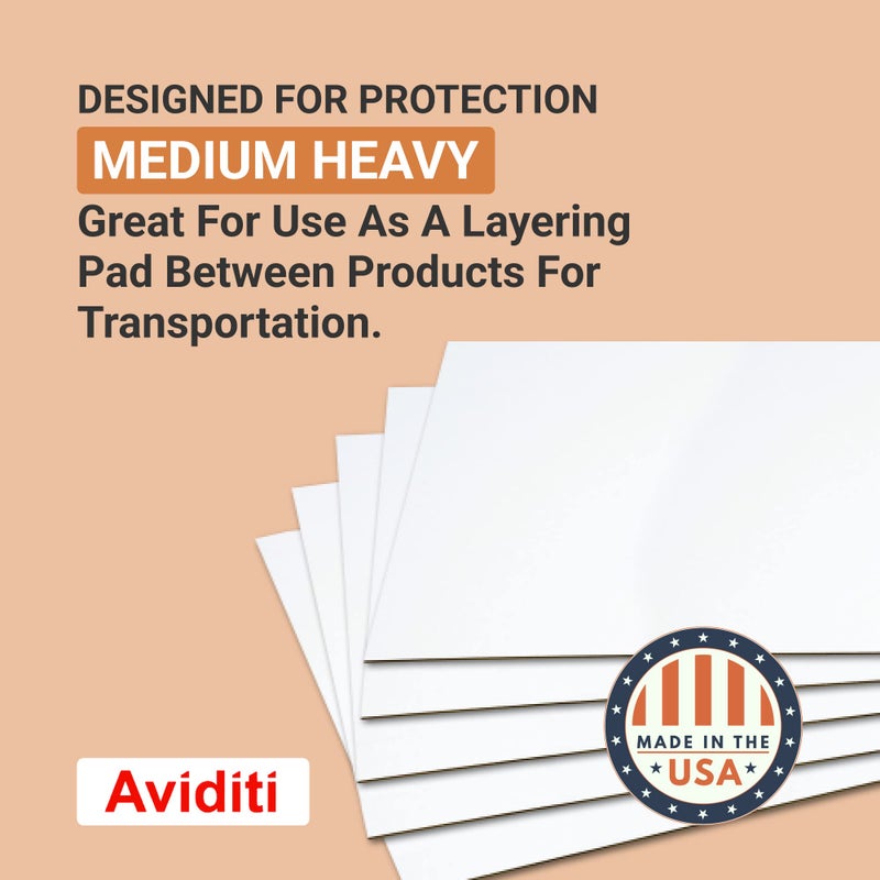 AVIDITI Corrugated Cardboard Sheets 24" x 36" (5 Pack) Large Card Board for Layer Separation Packaging Mailing Shipping Packing, and Protecting Products from Forklift Damage - White, 5 Pack - Image 3