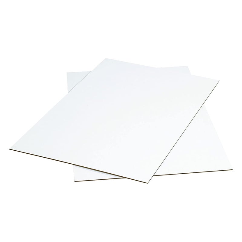 AVIDITI Corrugated Cardboard Sheets 24" x 36" (5 Pack) Large Card Board for Layer Separation Packaging Mailing Shipping Packing, and Protecting Products from Forklift Damage - White, 5 Pack - Image 1