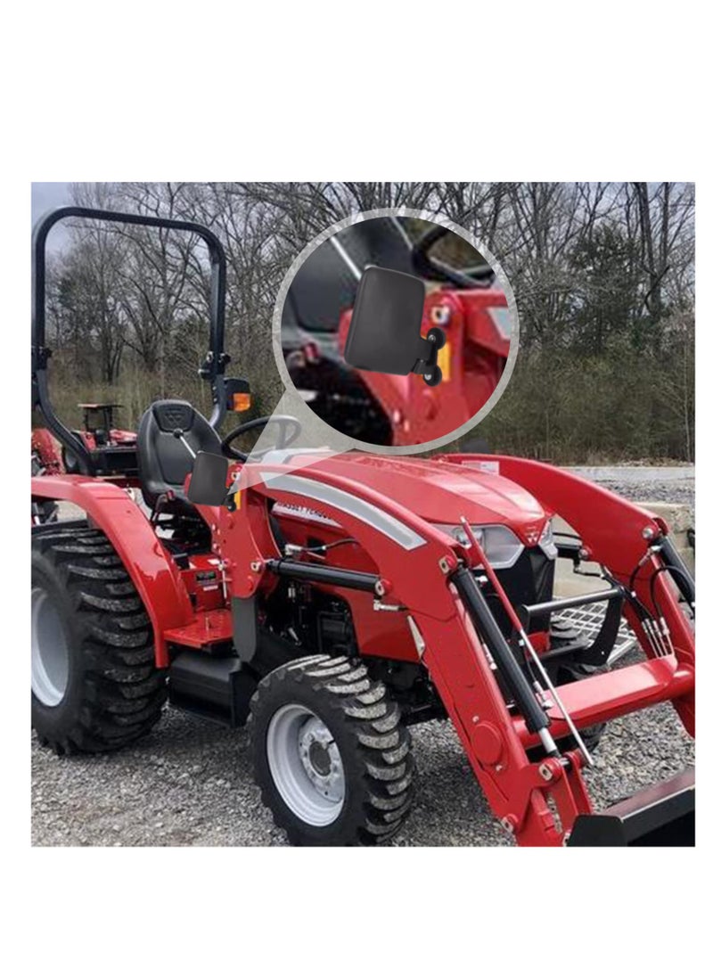 Excefore - Magnetic Tractor Mirrors, Lawn Mover Side Mirrors With Strong Magnets, Compatible with Golf Cart Compact Tractors, Easy to Install and More Fixed, for Mahindra, Kubota, John Deere - Image 1