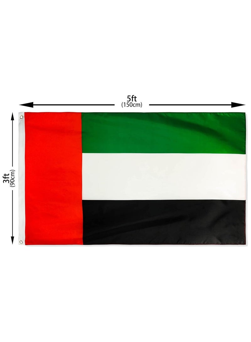 FLAG United Arab Emirates 3x5 ft Polyester UAE DUBAI s 3 x 5 Foot - Image 2