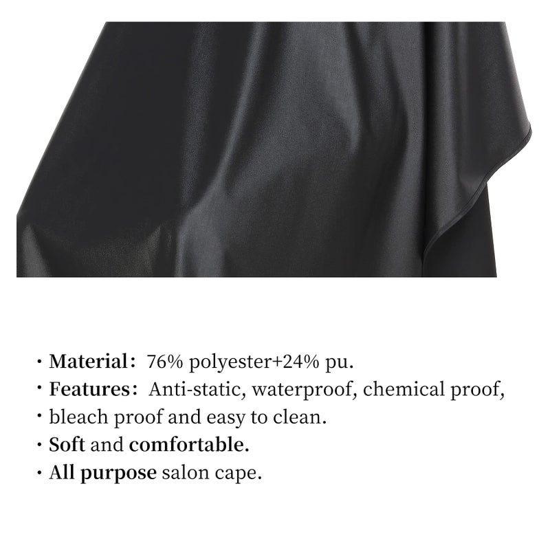 PERFEHAIR Chemical Capes for Hair Stylists - Color Cape with Snaps - Water and Chemical Proof - All-Purpose Salon Hairdressing Cap Cover for Hair Coloring, Cutting, Styling & Shampooing - Image 4