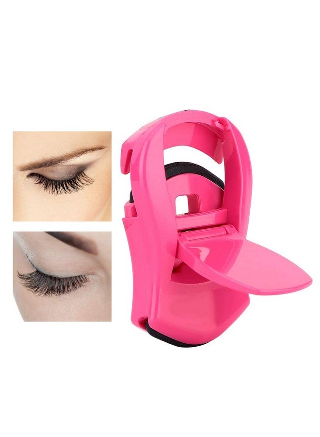 Yinhing Portable Eyelash Curlereyelash Curler 3 Colors Mini Eyelash Curler Eye Lash Curler Lashes Curling Makeup Eyelashes Tools Cosmetic Makeup Tools (Rose Red) - Image 3