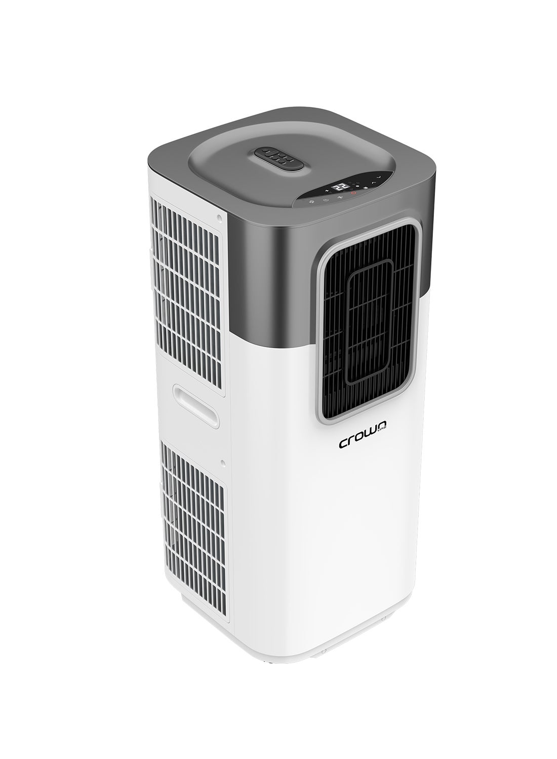 Portable Air Conditioner, 12,000 BTU (1 Ton), 4-in-1 Cooling, Dehumidifier, Fan, Auto Mode, 3 Fan Speeds, Touch Screen, Remote Control, 4H Timer, 18-32°C, 410m³/h Airflow 1350 W PAC-405 White