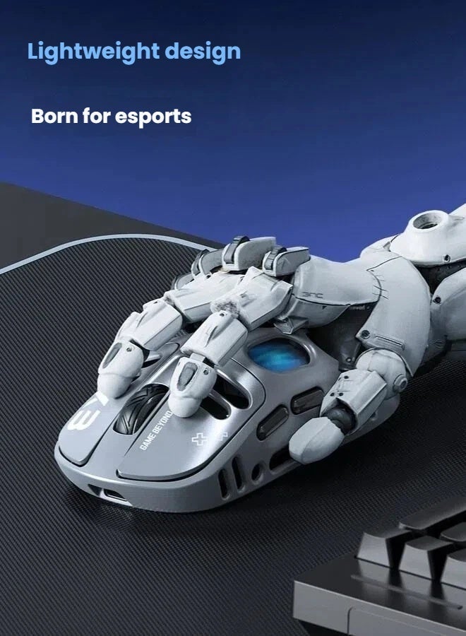 تي- وولف ماوس بلوتوث ، ماوس الكمبيوتر ، ماوس الألعاب ، ماوس لاسلكي ، بلوتوث ، 2.4GHz USB ، اتصال ثلاثي الوضع ، شحن بطارية 500mAh TYPEC ، ماوس RGB ، ماوس الكمبيوتر المحمول الألعاب 5D ، DIP حتى 12000  " - Image 4