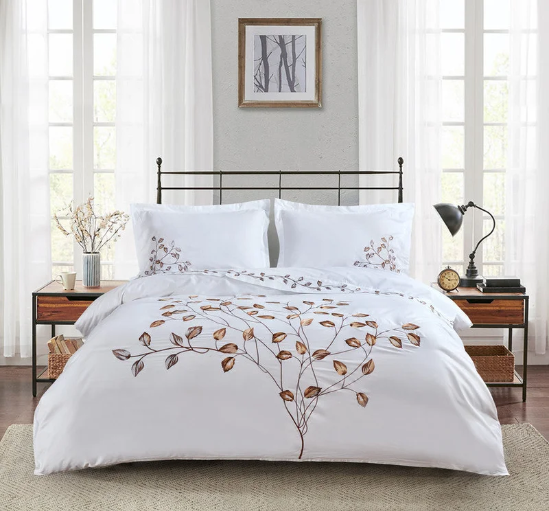 يسكن Golden Leaves Flat Sheet