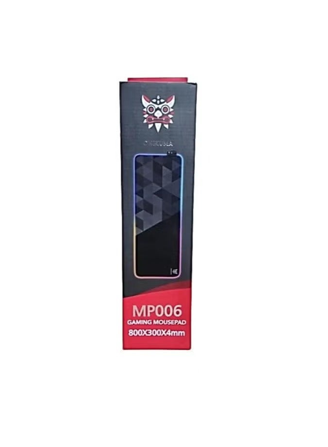 onikuma MP006 RGB Mousepad Black | Large Gaming Mousepad with Colorful LED Lighting, Soft and Durable Surface, Anti-Slip Base, Perfect for Gamers, Office Use, and Workstations - Image 2