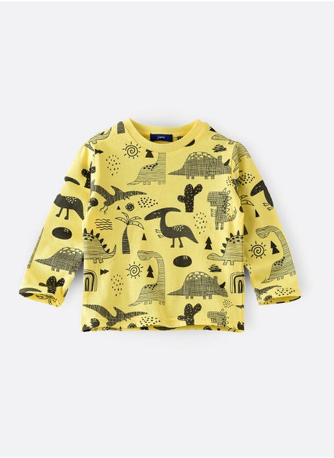 All over printed knitted t-shirt