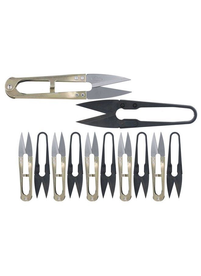 Golden Eagle Double Sharp Quickclip Lightweight Thread Clippers Trimming Scissors & Thread Snips (12Pc Combo)  - Image 1