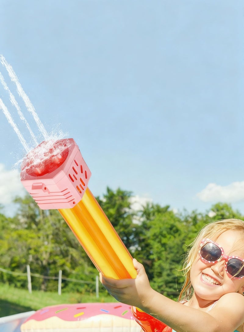 Y&D High-Pressure Pull-Out Water Cannon Pin Barrel Multi-Hole  Water Gun Toy for Kids Realistic Water Blasters Model That Absorbs Water Battle Game Toy Gun  Beach Toys Gift For Boys Girls Teens And Adults Summer Pool Bath Toy For Family Game - Image 4