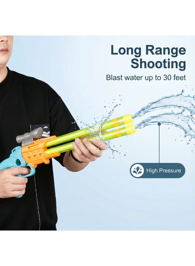 Bluejw Squirt Gun with High Pressure Pull Out Gun Toy for Water Battle Games Toy Gun with Long Range Suitable for Outdoor Beach Pool Activity for Teens Adults Summer Pool Bath Toy For Family Games - Image 3