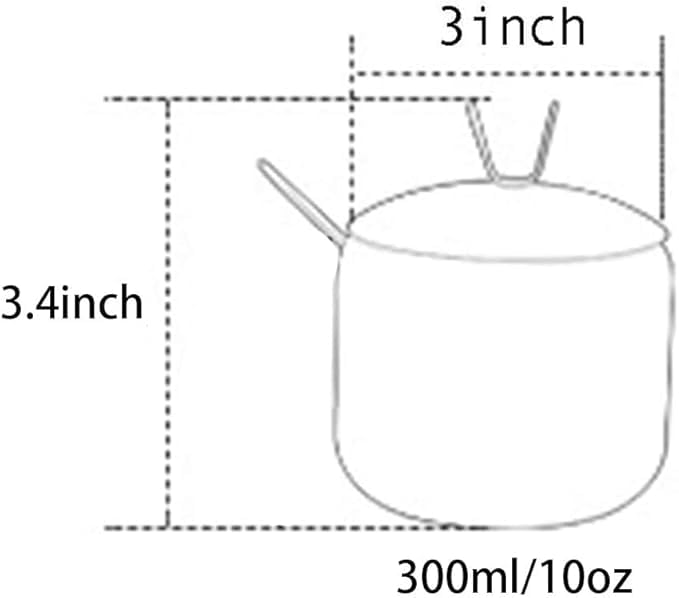 Mozacona Stainless Steel Sugar Bowl Spice Jar Storage Seasoning Pot with Lid Spoon - Image 4