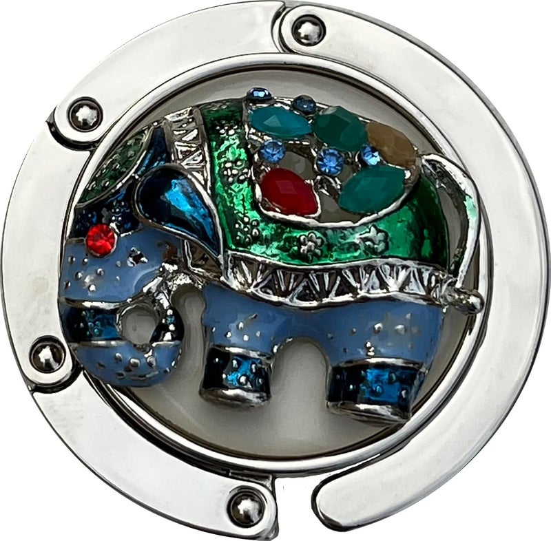 FURE Table PurseBag Hanger with Royal Elephant Motif MultiColour for Women - Image 1