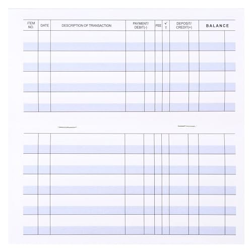 Casmonal Larger Lines 20 Pack Checkbook Register, Check Registers for Personal Use, Blank Ledger Transaction Registers for Personal or Business Banking, Check Register Book Easy to Read, 24/25/26 Calendars - Image 3