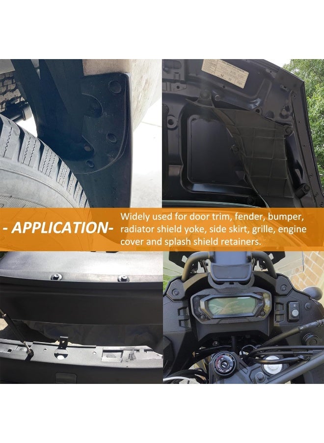 أيه بي دي طقم أدوات تثبيت السيارات ABD CB-09، مكون من 229 قطعة - مثبتات لوحة الزخرفة، مثبتات دفع، مسامير برشام مخفية لغطاء الطين، مزيل مثبتات وأدوات رفع لإصلاحات السيارات، المصد، رفرف السيارة، زخارف الأبواب، أغطية المحرك، ملاءمة عالمية، صندوق تخزين متين ومنظم - Image 5