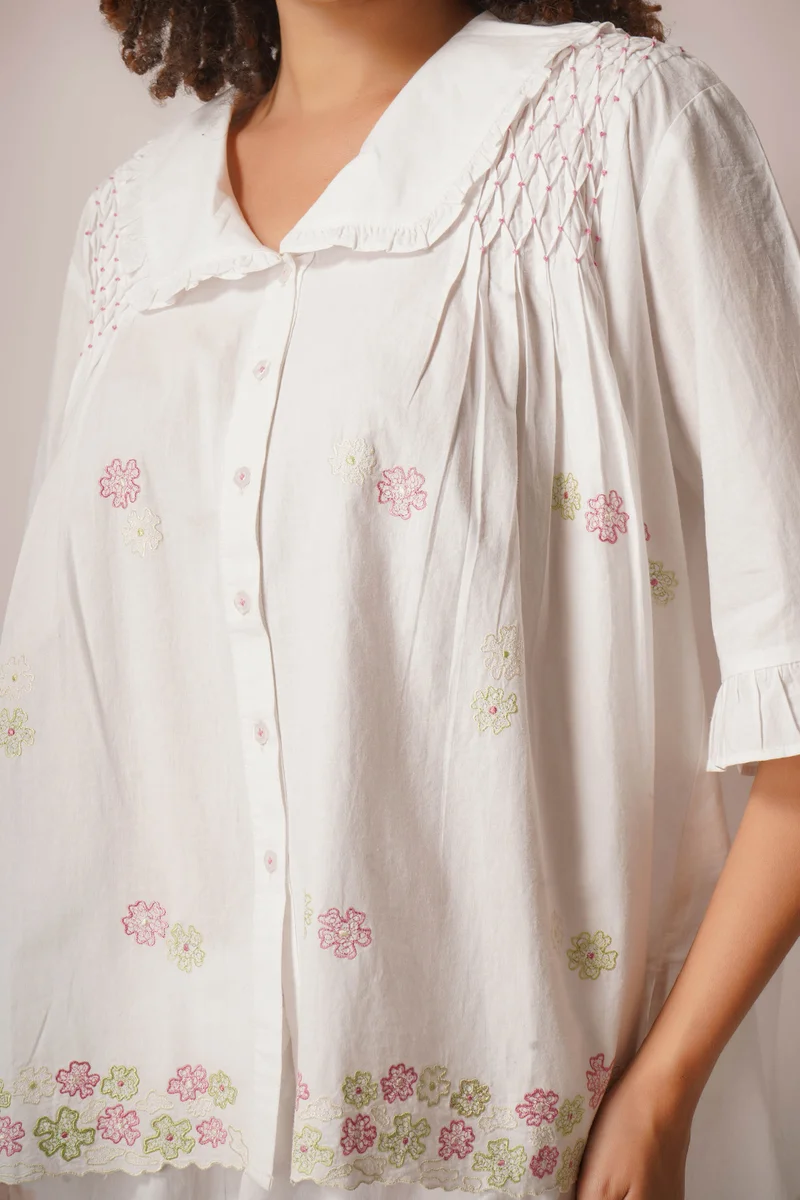 After Dark Malia, Embroidered Pyjama Suit