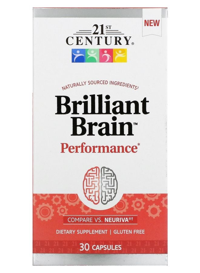 21st Century Brilliant Brain Performance 30 Capsules