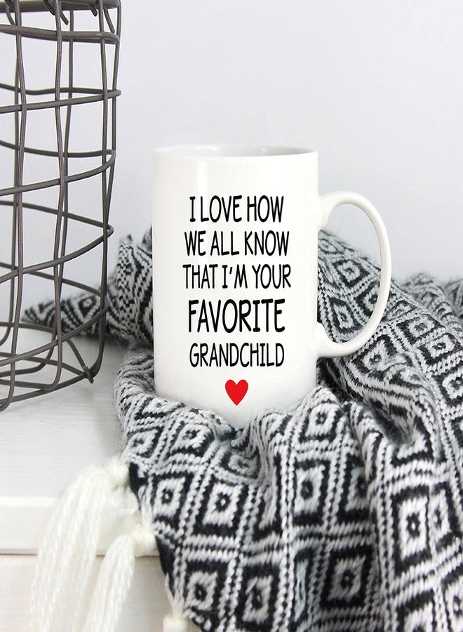 5Aup Mothers Day and Fathers Day Great Grandma Grandpa Mug from Granddaughter Grandson, I Love How We All Know That I'm Your Favorite Grandchild Coffee Cup for Grandmother Grandfather 11 Oz - Image 5