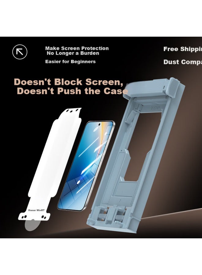 Smorss 2-pack Instant Adhesive Ice Ceramic Screen Protector For Honor Win Rt, Full Glue Hydrogel Film, Non-tempered, Anti-drop, Anti-fingerprint, No Black Edges - Image 3