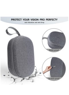 Hard Carrying Case For Apple Vision Pro Shockproof Travel Bag Compatible with Vision Pro Accessories Handheld Travel Case Portable Storage Bag
