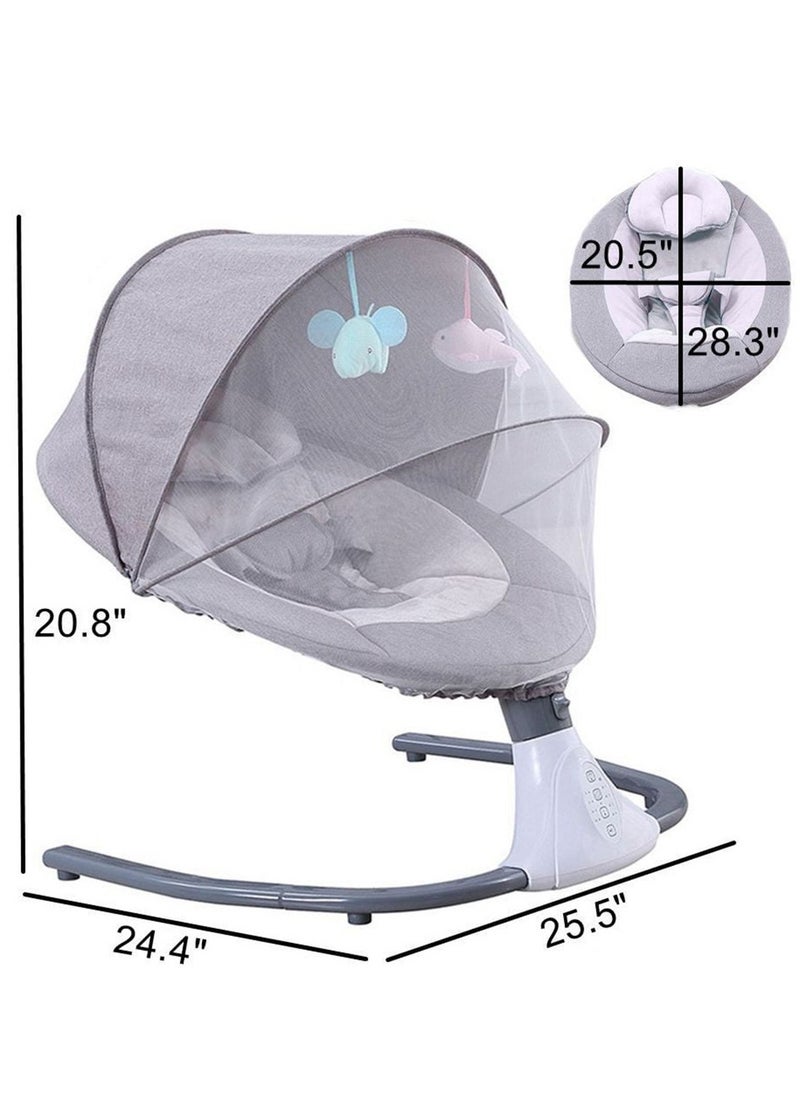 WALALLA - Automatic Electric Baby Swing Cradle, Rocking Bouncer Chair With Adjustable Speed And Bluetooth Music - Image 1