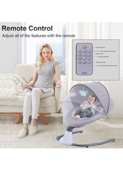 WALALLA Automatic Electric Baby Swing Cradle, Rocking Bouncer Chair With Adjustable Speed And Bluetooth Music  - Image 3