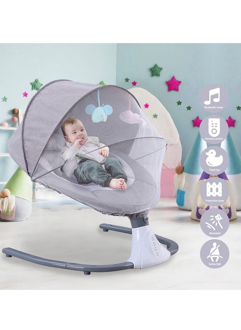 WALALLA - Automatic Electric Baby Swing Cradle, Rocking Bouncer Chair With Adjustable Speed And Bluetooth Music - Image 1