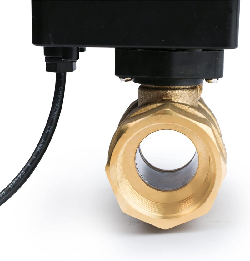 U.S. Solid US Solid Motorized Ball Valve 1 Brass Ball Valve with Standard Port 936V ACDC 2 Wire Auto Return Setup Normally Open NO - Image 5