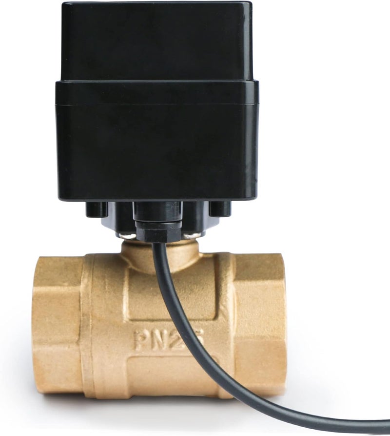 U.S. Solid US Solid Motorized Ball Valve 1 Brass Ball Valve with Standard Port 936V ACDC 2 Wire Auto Return Setup Normally Open NO - Image 2