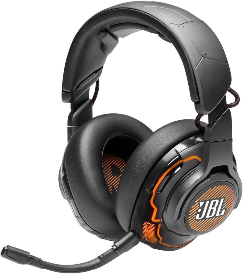 JBL JBL Quantum One  USB wired overear professional gaming headset with headtracking enhanced JBL QuantumSPHERE 360 Active noise cancelling and HiRes certified sound Black - Image 1