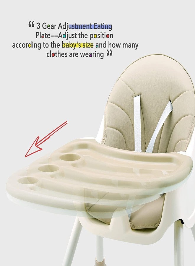 W2S 2 in 1 Baby Feeding Chair Height Adjustable Booster Chair for Baby with Storage Basket 6 Months to 6 Years (Brown) - Image 5