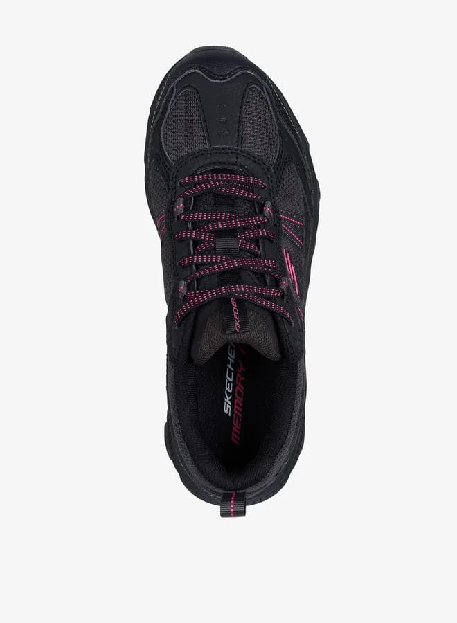 سكيتشرز Women's Panelled Shoes with Lace-Up Closure - STAMINA AT