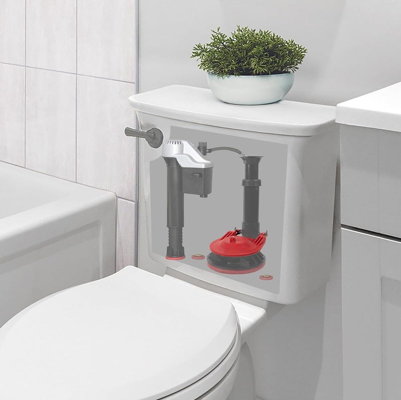 Korky 3070BP Large 3 2X High Performance Universal Toilet Flapper Red - Image 5