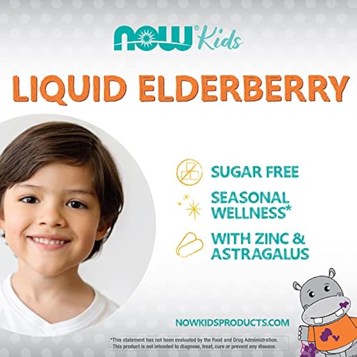 now مكملات NOW Foods، سائل البلسان للأطفال مع الزنك والأستراجالوس، دعم المناعة*، 8 أونصات، قد يختلف التغليف - Image 4