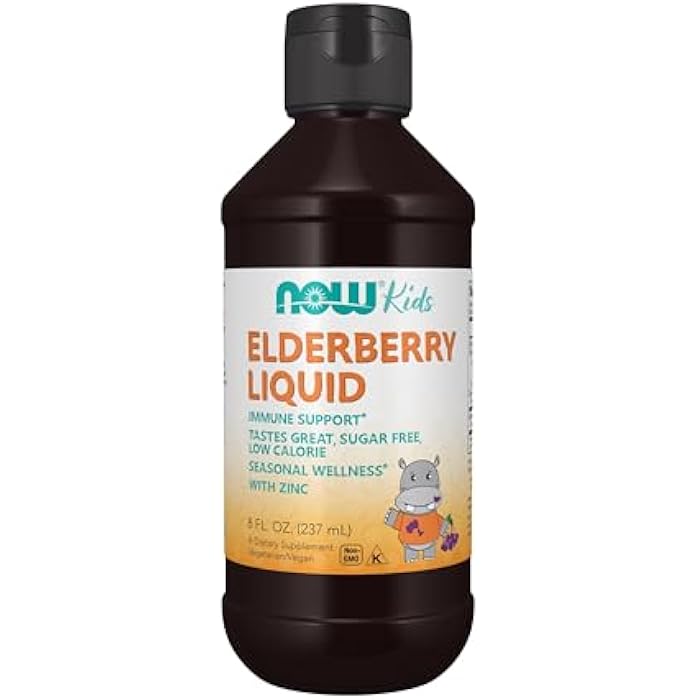 now مكملات NOW Foods، سائل البلسان للأطفال مع الزنك والأستراجالوس، دعم المناعة*، 8 أونصات، قد يختلف التغليف - Image 1