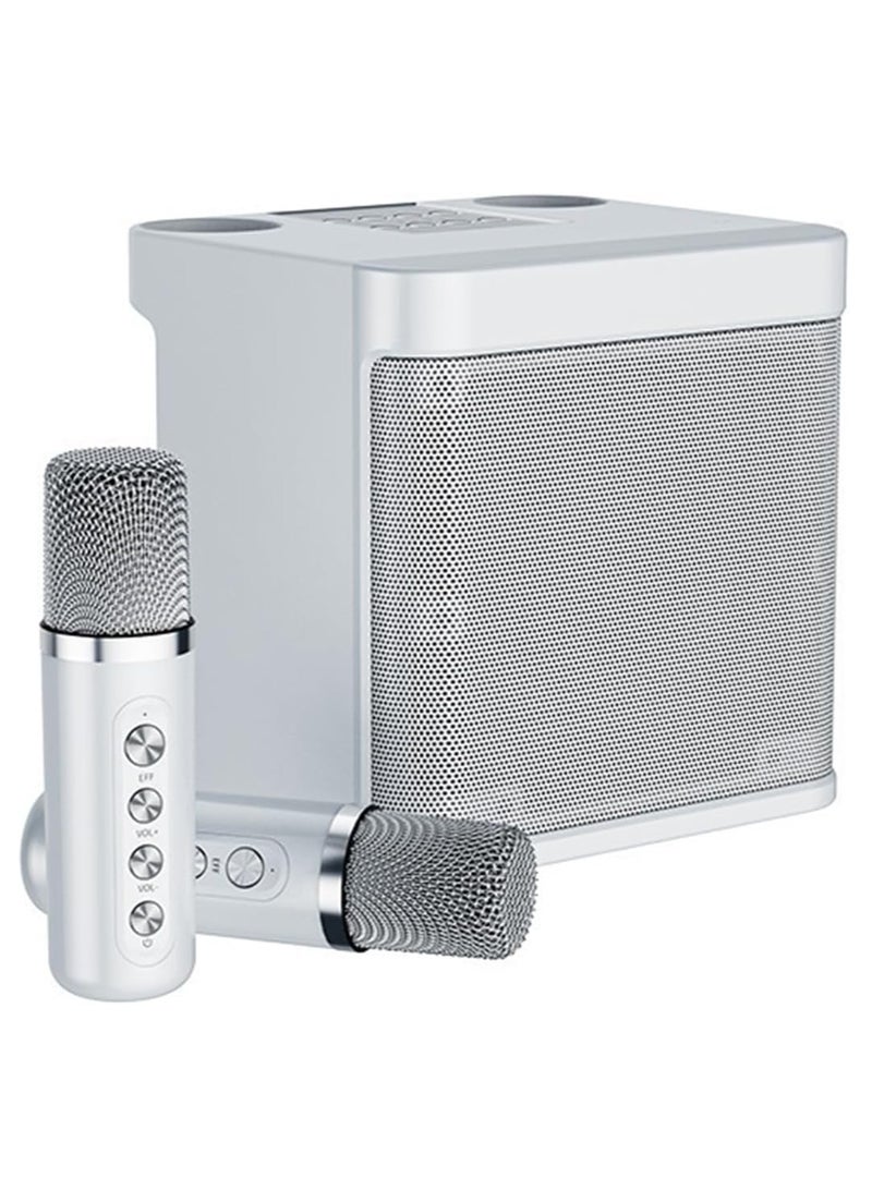 TIGER Karaoke Machine for Adults & Kids – Portable Bluetooth Karaoke Speaker with 2 Wireless Microphones, PA Speaker System for Indoor & Outdoor Parties, Family Karaoke Entertainment System - Image 1