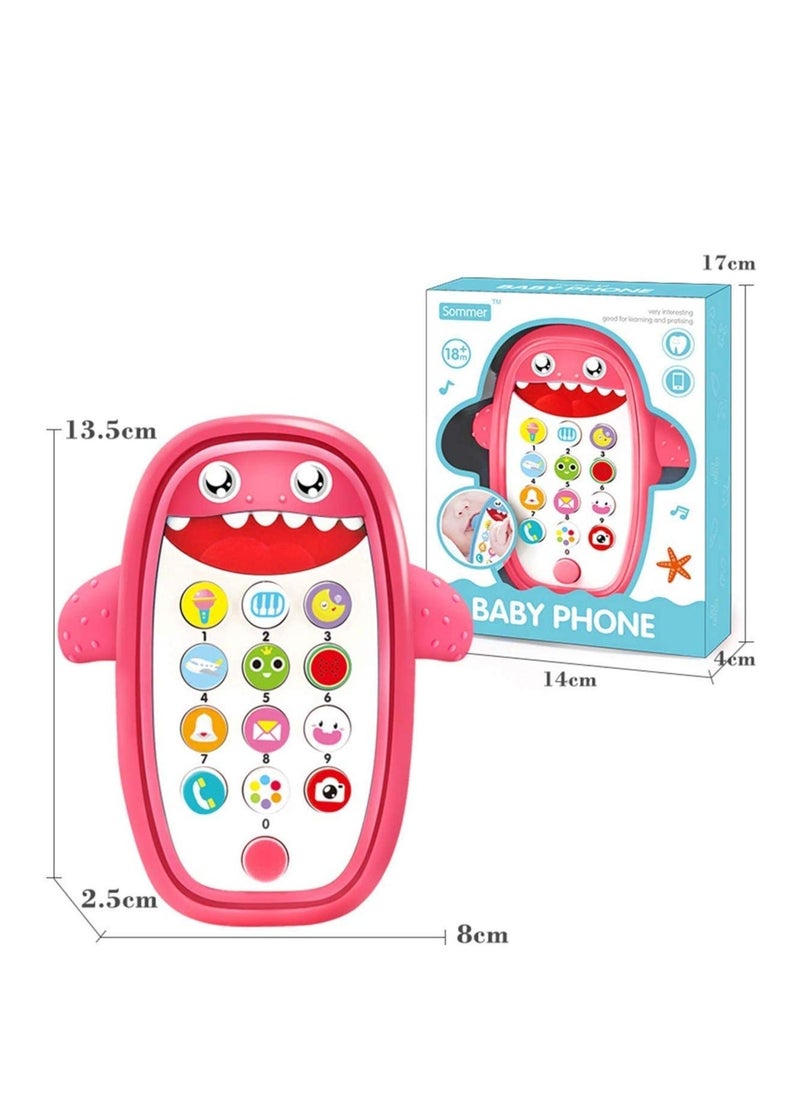 Baby Musical Toys, Teething Phone Toy for Babies   Play and Learn for Children and Toddlers, Baby Shark Phone Toys with Light and Sound, Preschool Birthday Gift for Girl Boy 18+ Months  - Image 5