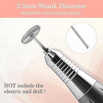 Andibro 2Pcs Sanding Disc Nail Drill BitsElectric Foot File Hard Skin Remover Discs Emery Carbide Callus Remover Pads Pedicure Sandpapers Replacement Cracked Skin Callus Removal for Manicure Pedicure - Image 4