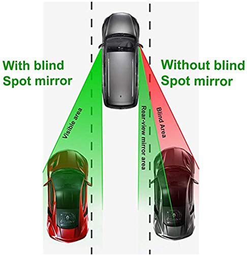 Hypersonic Blind Spot Mirror Convex Wide Angle Rear View Car Outside Universal Fit Stick Mirrors - Image 5