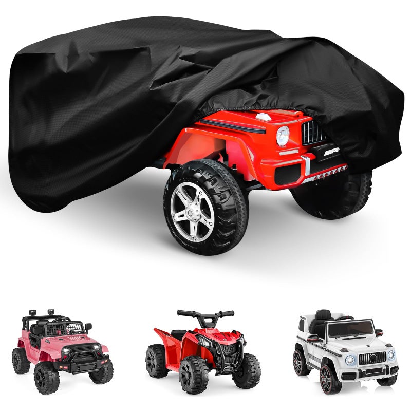TOHONFOO Kids Ride-On Toy Car Cover, 52 x 26 x 22inch Outdoor Water Resistant Protection Cover Power Wheels Cover Waterproof for Children Wheels Toy Electric Car - Image 1
