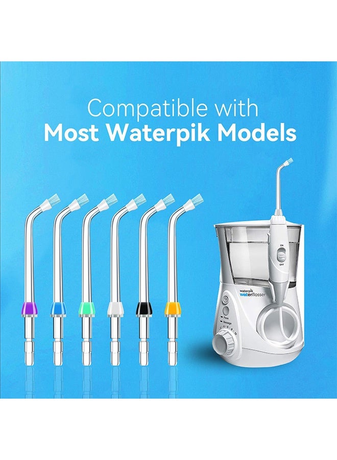 Peachjoy Replacement Tips for Waterpik Water Flosser, Plaque Seeker Replacement Tips Compatible with Waterpik Water Flossers, Plaque Remove Brisles Tips - Image 4