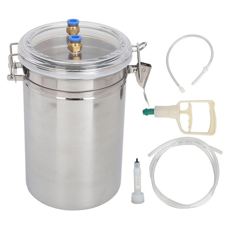 Manual Goat Milking Machine 2L Portable Cow Sheep Milk Farm Transparent Lid - Image 2