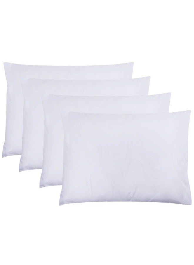 ZPECC Pillow Cases Queen Size 4 Pack - Bulk White Pillowcases with Envelope Closure, Pillow Covers for Home, Camping, Travel Essentials (4 Pack,20x30,White) - Image 1