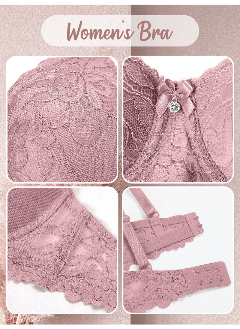 ماركة غير محددة - 3 قطع حمالات صدر نسائية من القماش المريح لدعم الثدي ومنع الترهل - Image 1