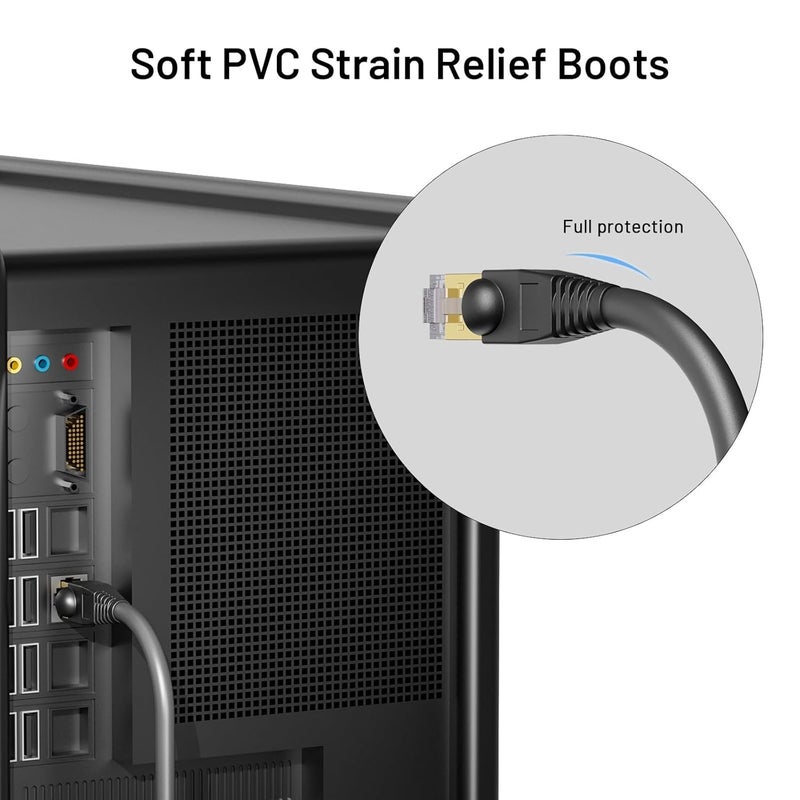 Yellow RJ45 Ethernet Cable Strain Relief Boots 300pcs Connector Plug Cover - Image 3