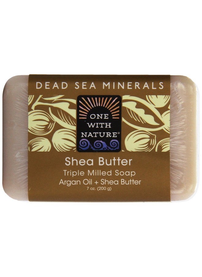 ONE WITH NATURE Dead Sea Mineral Bar Soap Shea Butter 7 Oz  - Image 3
